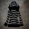 Comercio Exterior Retro Americano Bordado de Letras Otoño e Invierno Cuello de Lana con Capucha Chaqueta Cardigan Suéter Top