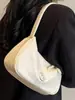 Bolsa de Ombro para Mulheres 2025 Inverno Nova Bolsa de Axila Cor Sólida Bolsa Bolinho Estilo Estrangeiro Bolsa Popular Deste Ano Bolsa Feminina