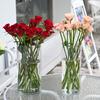 Nuevo Cubo de Flores Acrílico Transparente Cubo para Arreglos Florales Florería Redondo Cubo de Flores para Despertar Hogar Anticaída