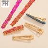 Fita adesiva dupla face adesivo hot melt largura 1,5 cm fundo pontudo strass dourado contas broca tira broca sapato bolsa bastão de cristal broca