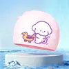 Toucas de Natação Infantis para Meninos e Meninas, Toucas de Natação de Silicone Que Não Apertam a Cabeça, Impermeáveis, Tamanho Grande, Toucas de Natação com Desenhos Animados Fofos Atacado