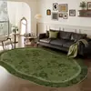 Tapete de Boucle Estilo Vintage, Cobertura Completa para Áreas Grandes, Tapete Retro para Sala de Estar de Uso Doméstico, Resistente a Manchas e Fácil de Manter, Protetor para Pés de Mesa de Centro e Mesa