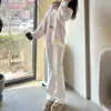 Jeans Blancos Estilo Americano para Mujer Micro-pantalones Primavera y Otoño 2025 Nuevos Cintura Alta Pierna Ajustada Pierna Ancha