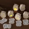 Mold de Silicone para Óculos, Coruja, Ovo de Páscoa Oco, Lâmpada, Silhueta, Espelho - DIY Transfronteiriço de Resina de Cristal, Gesso, Cimento