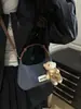 Bolso de Mano Vintage Azul Denim Tipo Dumpling para Mujer 2025 Nuevo Bolso de Hombro Cruzado de Nicho Bolso de Mano para Viajes de Negocios para Mujer Transfronterizo