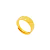 Anillo de pareja de oro de arena de Vietnam transfronterizo nuevo tendencia de moda europea y americana anillo abierto bañado en cobre oro real de 24k venta al por mayor