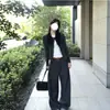 Outono Estilo Coreano Camiseta de Manga Longa Color Block Falsa de Duas Peças Feminina 2026 Nova Camisa Base de Camada Interna Slim Fit de Alta Qualidade Top