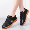 Tênis Casuais de Exercício com Solado Plano, Antiderrapantes, com Solado Macio, Sapatos Confortáveis para Caminhada para Mulheres de Meia-Idade e Idosas, Sapatos Casuais Versáteis, Sapatos de Tai Chi