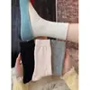 Meias de Verão Finas e Respiráveis na Cor Creme com Flores Pequenas, Combinadas com Meias de Verão Brancas Birkenstock, Meias Prop para Lolita