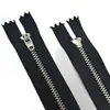 No. 4 Cremallera de Metal Platino, Cremallera con Resorte de Bloqueo Automático, Cremallera para Jeans, Pantalones Casuales y Pantalones de Vestir