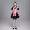 Disfraz de Halloween Zombie Alicia Sangrienta Disfraz de Zombie Bioquímico del Fin del Mundo Sirvienta Sangrienta Disfraz de Vampiro