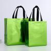 Bolsa No Tejida Recubierta Película Láser Brillante Película de Aluminio Bolso para Ropa Bolso Estéreo Bolsa de Regalo Se Puede Imprimir con Logo y Ecológica