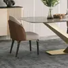 Cadeira de Jantar de Madeira Maciça Estilo Luxo Leve com Encosto Estofado Cadeira para Casa Restaurante Apartamento Pequeno Moderno Simples Hotel Café Cadeira de Couro