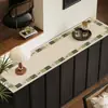 Tapete de Mesa Estilo Francês Vintage, Toalha de Mesa para Sapateira, À Prova d'Água e de Óleo, Sensação de Luxo Leve e de Alta Qualidade, Tapete Protetor para Bancada de Gabinete de TV