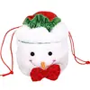 Bolsa de Regalo de Navidad Cuernos de Peluche Bolsa de Fruta de la Paz Niños Dulces Bolsa de Empaque de Regalo de Navidad Decoración de Fiesta Festiva