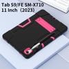 Nueva Funda Plana de Silicona de Contraste Samsung Tab S9 X710 S9Plus Anticaída con Soporte de PC Protector