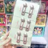 Pinza para el pelo hecha a mano estilo coreano, con forma de frijol de caramelo rosa y hilo brillante, para niños, linda pinza para flequillo para niñas, pinza para el pelo de bebé