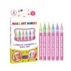 Set de Plumas para Uñas, Adecuado para Principiantes, Fácil de Usar, Suave y Conveniente para el DIY Diario, Set de Plumas de Pintura para Uñas Multicolor