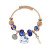 Transfronteiriço Europa e América Venda Quente Panjiadora Pulseira Sanrio kt Cat Hello Kitty Pulseira de Liga de Zinco