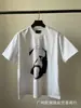 Erd Melancólico Rico Segunda Generación Estampado de Letras Viejo Holgado Retro Vintage Camiseta de Manga Corta para Hombre y Mujer Tendencia Verano
