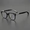 Nuevas gafas de moda retro transfronterizas con filtro de luz azul para graduación, con un toque de alta gama, lentes planas versátiles sin graduación, montura cuadrada para hombres y mujeres