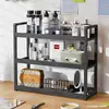 Estantería de varias capas para dormitorio de encimera, estante de almacenamiento para estudiantes, escritorio de oficina para computadora, gabinete de niveles para baño, estante de almacenamiento para dormitorio