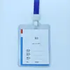 Capa de Borracha Dura de PVC Capa Dura para Cartão Espessada 70C Crachá de Identificação de Trabalho Crachá Crachá de Trabalho Capa Transparente Dura para Cartão Atacado