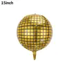 Globo de Película de Aluminio Láser Plateado Dorado Colorido Disco Transfronterizo Arreglo de Globos para Fiesta de Cumpleaños Ktv Disco 4D