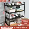 Prateleira de Armazenamento para Mesa Estante de Livros Mesa Armazenamento de Mesa Rack em Camadas para Bancada Dormitório Estudantil Armazenamento de Escritório Artefato de Armazenamento