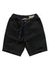 Shorts Casuais de Workwear Lavado Estilo Popular Transfronteiriço para Homens, Verão, Cintura Elástica Fina, Tamanho Grande, Corte Reto Solto, Calças de Cinco Pontos
