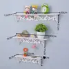 Prateleira de Parede para Suculentas e Plantas Verdes, Rack Criativo de Armazenamento para Divisória de Quarto de Parede, Prateleira de Fundo para Sala de Estar