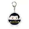 Atacado de Anime Jujutsu Kaisen Mercadoria de Anime Feito por Fãs Versão Q Chaveiro de Acrílico Transparente Dupla Face Bidimensional Transfronteiriço
