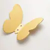 Gancho de Latón Sólido Luz de Lujo Dormitorio Entrada Colgador de Ropa Gancho Individual Trasero de Puerta Colgante de Pared Decoración de Pared Gancho de Mariposa Distintivo Pared