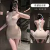Uniforme Sexy Plus Size Lingerie Renda Transparente Uniforme de Secretária Feminina Estilo Desejo Puro Sexy Justo Colado ao Corpo