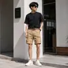 Shorts de Trabajo Verano para Hombre Algodón Multi-Bolsillo Pantalones Holgados Casuales a la Rodilla Shorts a la Rodilla Talla Grande para Hombre Hombre