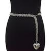 Verano Nuevo Cinturón de Mujer Casual Cadena de Metal Cintura Cadena Hebilla de Corazón Accesorios Decorativos para la Cintura con Camisa Listo para la Venta