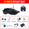 Barco de pesca GPS transfronterizo de 600 metros, barco RC inteligente de doble almacén, crucero a velocidad constante, envío de anzuelos, barco de posicionamiento de retorno automático, barco cebador