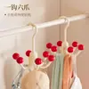 Gancho giratorio de seis garras, perchero multifuncional para el hogar, almacenamiento simple para ropa interior y camisolas, gancho giratorio de 360 grados para abrigos y sombreros
