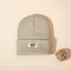 Gorro de Punto para Bebé Sencillo Otoño e Invierno Niños y Niñas Gorro de Lana Estilo Occidental para Bebé Gorro Cálido de Punto Gorro Infantil