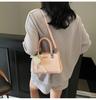 Nova Bolsa Transversal de Mão com Lantejoulas e Pérolas Estilo Europeu e Americano para Mulheres, Bolsa de Ombro Moderna, Versátil e Fashion