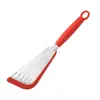 Espátula para Fritar Peixe de Aço Inoxidável com Logo Impresso Personalizado Cabo de Silicone Espátula para Fritar Bife Espátula em Forma de Leque Borboleta Espátula de Silicone Resistente a Altas Temperaturas