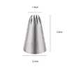 Bico de Confeitar Grande de Aço Inoxidável 304 de Grau Alimentício com 8 Dentes para Chantilly, Chocolate Derretido, Decoração de Biscoitos, Essencial para Confeitaria DIY