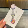 Llavero Creativo de Acrílico y Resina con Forma de Corazón Colgante para Teléfono Móvil Lindo Unicornio Mochila de Acrílico Accesorios Pequeños