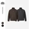 FEE THE END simple y moderno, estilo maduro, cuello alto, top casual holgado, chaqueta sudadera holgada para hombre WY383