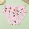 Ropa Interior de Niña con Estampado de Frutas, Pantalones Cortos 100% Algodón para Niñas, Niñas Pequeñas, Niños Pequeños, Niños, Estudiantes, Todo Algodón