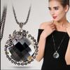 Cadena de suéter larga cruzada espejo para mujer, collar largo de tulipán, accesorios colgantes para ropa de temperamento, fabricantes venden