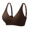 Calcinha Sexy de Gel com Decote Profundo Costas Bonitas Lingerie Feminina Push-up Sustentação Lateral Seios Suporte Macio Sem Fio Sutiã Sem Costura
