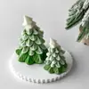 Jiahuimei Nova Vela Perfumada de Árvore de Natal Molde de Silicone Vela de Natal DIY Decoração de Gesso Enfeites