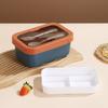 Caixa de Almoço de Aço Inoxidável 304, Caixa de Almoço Selada com Copo para Sopa, Utensílios de Mesa Leves para Piquenique, Caixa Bento, Selada e Portátil
