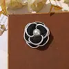 Tejido de Color Claro Suave y Elegante de Principios de Primavera, Camelia, DIY, Estilo Bosque, Pinza para el Pelo de Niña, Pinza Lateral, Broche, Materiales para Accesorios del Cabello